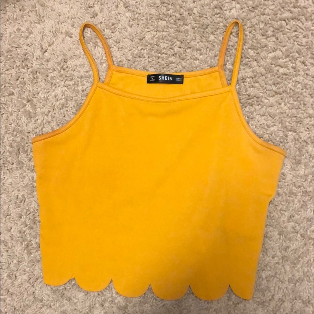 Mustard yellow Shein top
